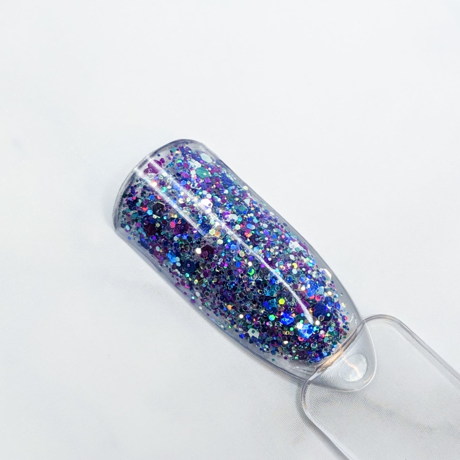 Grape Vine Glitterlustnails UV LED purple metallic holo iridescent glitter gel nail polish swatch