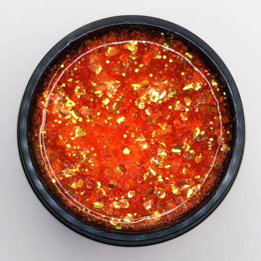 Sparkling Peach Glitter Gel